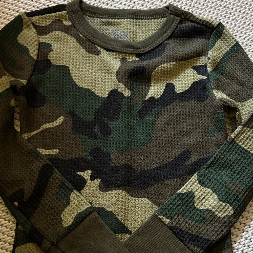 Pajama top boys new size XS(4/5) cotton polyester Fruit of the Loom